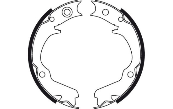 Bromsbackar, sats, parkeringsbroms GS8725 TRW, bild 2