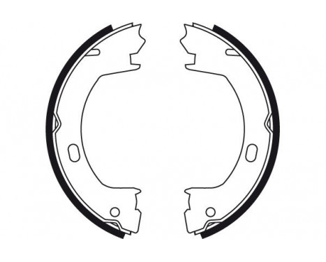 Bromsbackar, sats, parkeringsbroms GS8728 TRW, bild 2