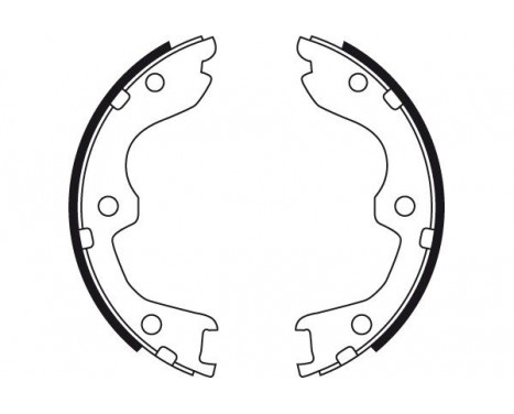 Bromsbackar, sats, parkeringsbroms GS8730 TRW, bild 2