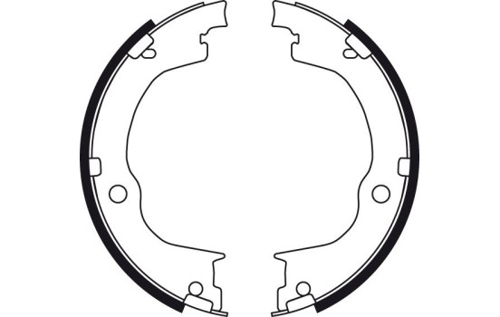 Bromsbackar, sats, parkeringsbroms GS8749 TRW, bild 2