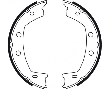 Bromsbackar, sats, parkeringsbroms GS8751 TRW, bild 2