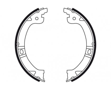 Bromsbackar, sats, parkeringsbroms GS8759 TRW, bild 2