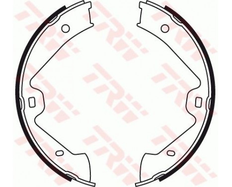 Bromsbackar, sats, parkeringsbroms GS8776 TRW
