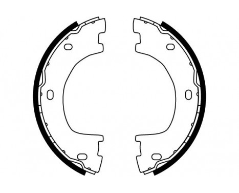 Bromsbackar, sats, parkeringsbroms GS8777 TRW, bild 2