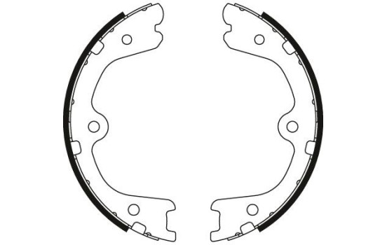 Bromsbackar, sats, parkeringsbroms GS8791 TRW, bild 2