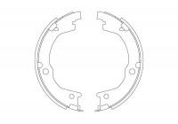 Bromsbackar, sats, parkeringsbroms GS8829 TRW