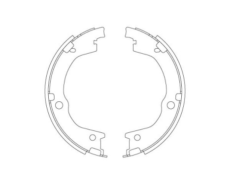 Bromsbackar, sats, parkeringsbroms GS8829 TRW