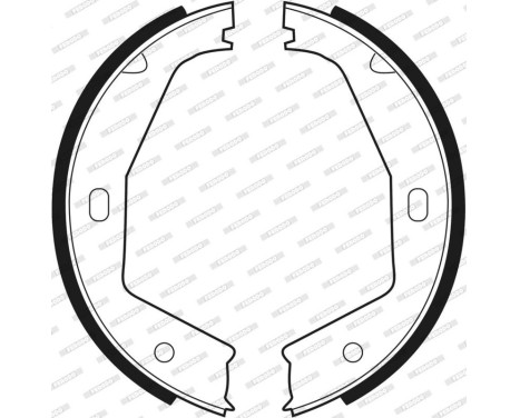 Bromsbackar, sats, parkeringsbroms PREMIER FSB292 Ferodo, bild 3