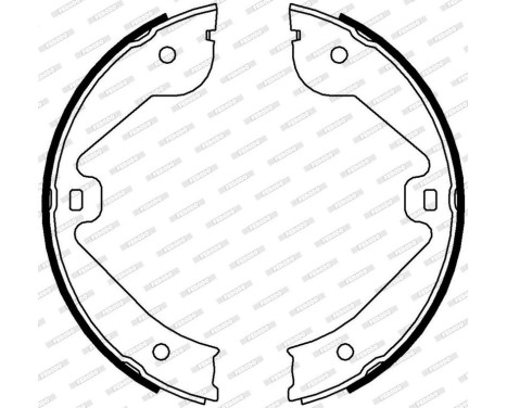 Bromsbackar, sats, parkeringsbroms PREMIER FSB4000 Ferodo, bild 3