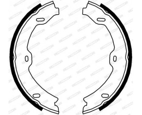 Bromsbackar, sats, parkeringsbroms PREMIER FSB4002 Ferodo, bild 3