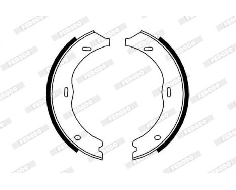 Bromsbackar, sats, parkeringsbroms PREMIER FSB4003 Ferodo, bild 2