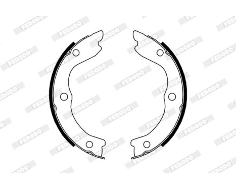 Bromsbackar, sats, parkeringsbroms PREMIER FSB4004 Ferodo, bild 2