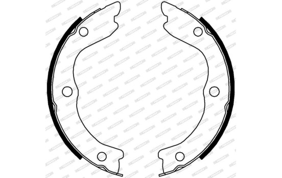 Bromsbackar, sats, parkeringsbroms PREMIER FSB4004 Ferodo, bild 3