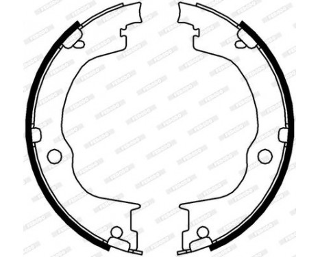 Bromsbackar, sats, parkeringsbroms PREMIER FSB4006 Ferodo, bild 3