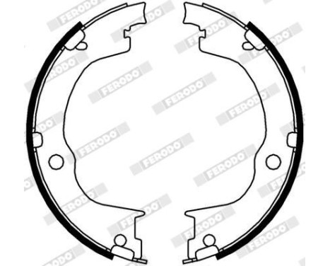Bromsbackar, sats, parkeringsbroms PREMIER FSB4006 Ferodo, bild 3