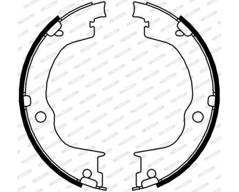 Bromsbackar, sats, parkeringsbroms PREMIER FSB4006 Ferodo, bild 3