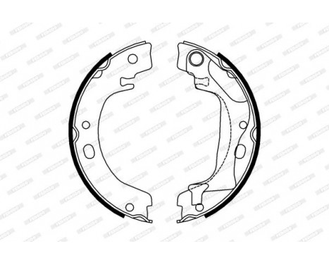 Bromsbackar, sats, parkeringsbroms PREMIER FSB4011 Ferodo, bild 2