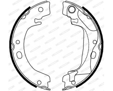 Bromsbackar, sats, parkeringsbroms PREMIER FSB4011 Ferodo, bild 3