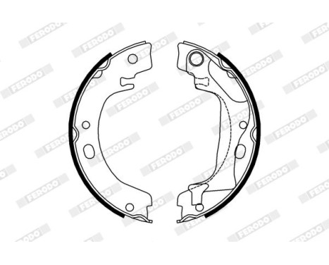 Bromsbackar, sats, parkeringsbroms PREMIER FSB4011 Ferodo, bild 2