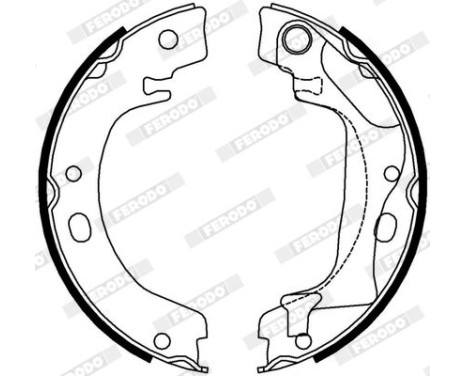 Bromsbackar, sats, parkeringsbroms PREMIER FSB4011 Ferodo, bild 3