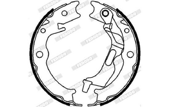 Bromsbackar, sats, parkeringsbroms PREMIER FSB4017 Ferodo, bild 2