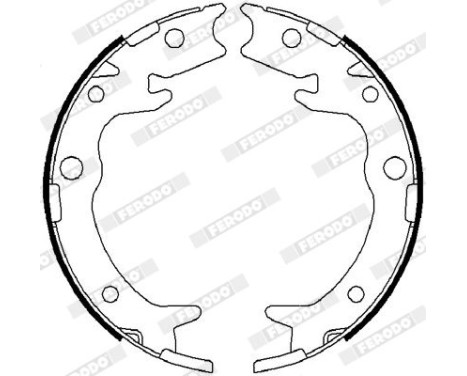 Bromsbackar, sats, parkeringsbroms PREMIER FSB4019 Ferodo