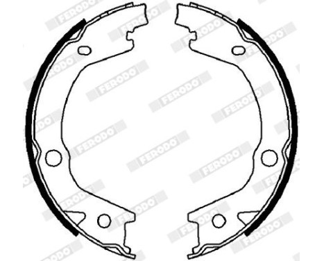 Bromsbackar, sats, parkeringsbroms PREMIER FSB4021 Ferodo, bild 2