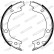Bromsbackar, sats, parkeringsbroms PREMIER FSB4021 Ferodo, miniatyr 2