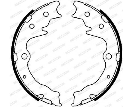 Bromsbackar, sats, parkeringsbroms PREMIER FSB4024 Ferodo, bild 2