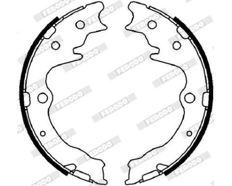 Bromsbackar, sats, parkeringsbroms PREMIER FSB4024 Ferodo, bild 2