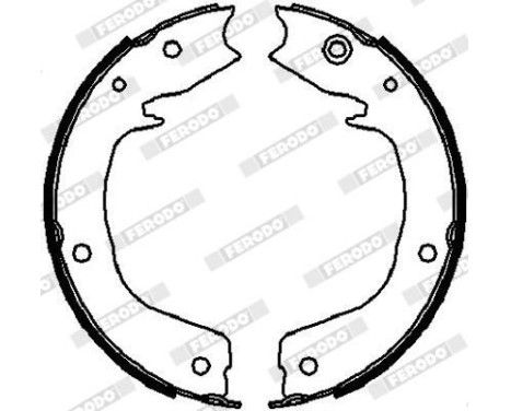Bromsbackar, sats, parkeringsbroms PREMIER FSB4027 Ferodo, bild 2