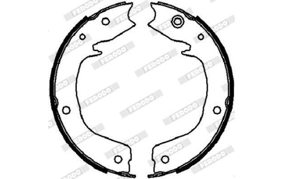 Bromsbackar, sats, parkeringsbroms PREMIER FSB4027 Ferodo, bild 2