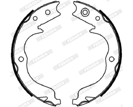 Bromsbackar, sats, parkeringsbroms PREMIER FSB4028 Ferodo, bild 2