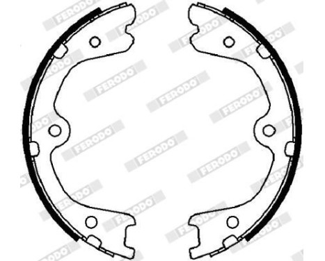 Bromsbackar, sats, parkeringsbroms PREMIER FSB4030 Ferodo, bild 2
