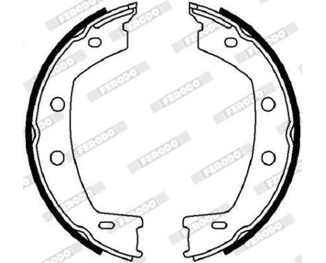 Bromsbackar, sats, parkeringsbroms PREMIER FSB4032 Ferodo, bild 2
