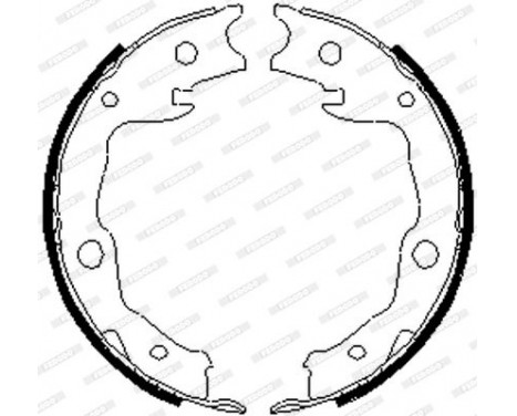 Bromsbackar, sats, parkeringsbroms PREMIER FSB4035 Ferodo, bild 2