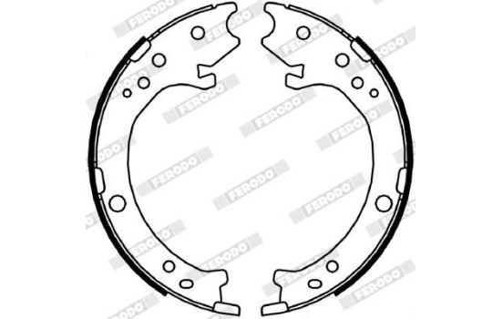 Bromsbackar, sats, parkeringsbroms PREMIER FSB4043 Ferodo, bild 2