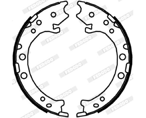 Bromsbackar, sats, parkeringsbroms PREMIER FSB4044 Ferodo, bild 2