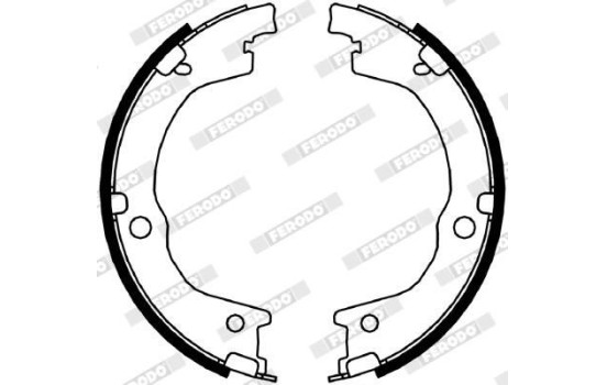 Bromsbackar, sats, parkeringsbroms PREMIER FSB4049 Ferodo, bild 2