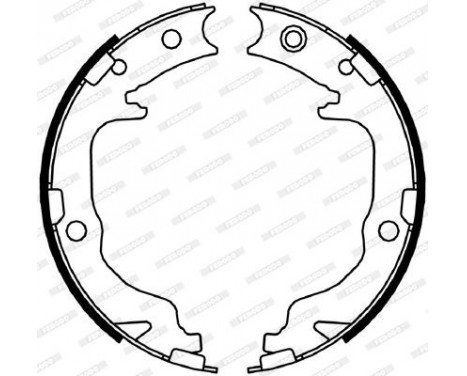 Bromsbackar, sats, parkeringsbroms PREMIER FSB4059 Ferodo, bild 2