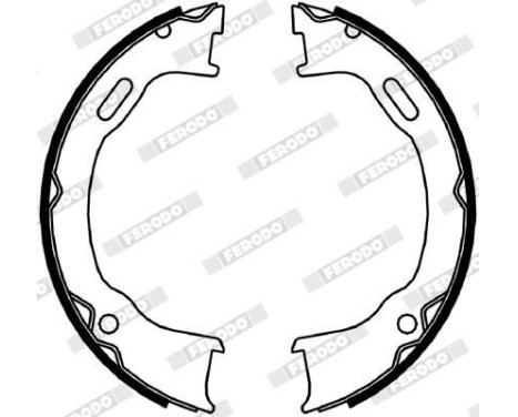 Bromsbackar, sats, parkeringsbroms PREMIER FSB4061 Ferodo, bild 2