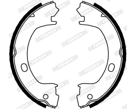 Bromsbackar, sats, parkeringsbroms PREMIER FSB4073 Ferodo, bild 2
