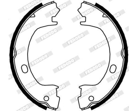 Bromsbackar, sats, parkeringsbroms PREMIER FSB4073 Ferodo, bild 2