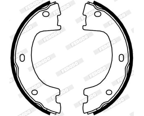 Bromsbackar, sats, parkeringsbroms PREMIER FSB4103 Ferodo, bild 2