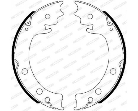 Bromsbackar, sats, parkeringsbroms PREMIER FSB4116 Ferodo, bild 2