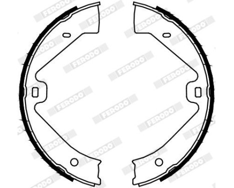 Bromsbackar, sats, parkeringsbroms PREMIER FSB4129 Ferodo, bild 2