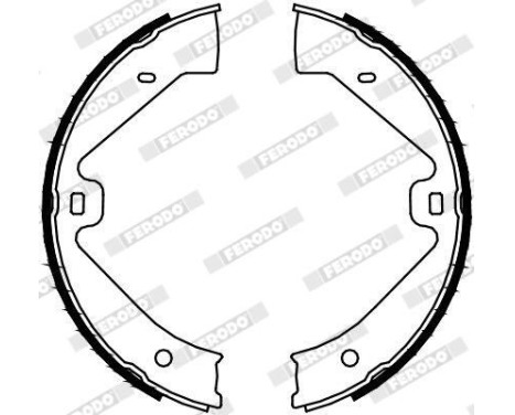Bromsbackar, sats, parkeringsbroms PREMIER FSB4129 Ferodo, bild 2