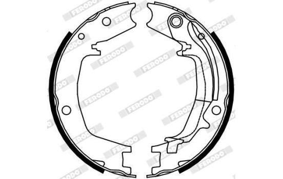 Bromsbackar, sats, parkeringsbroms PREMIER FSB4131 Ferodo, bild 2