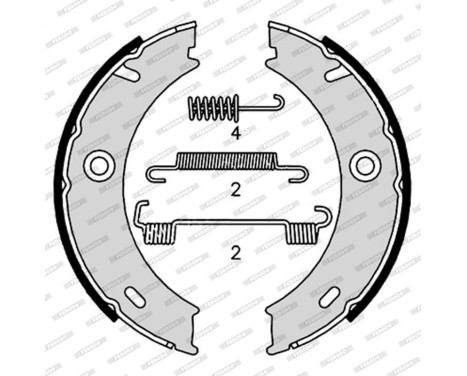 Bromsbackar, sats, parkeringsbroms PREMIER FSB4190 Ferodo, bild 2