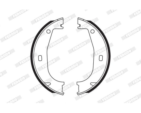 Bromsbackar, sats, parkeringsbroms PREMIER FSB546 Ferodo, bild 2